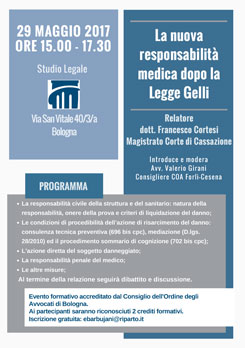 responsabilità medica legge gelli