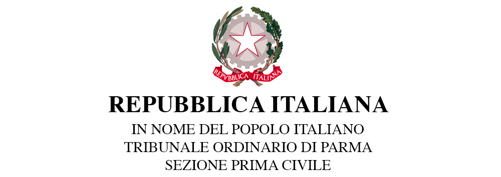 Repubblica-Italiana Repubblica Italiana - Tribunale Ordinario di Parma