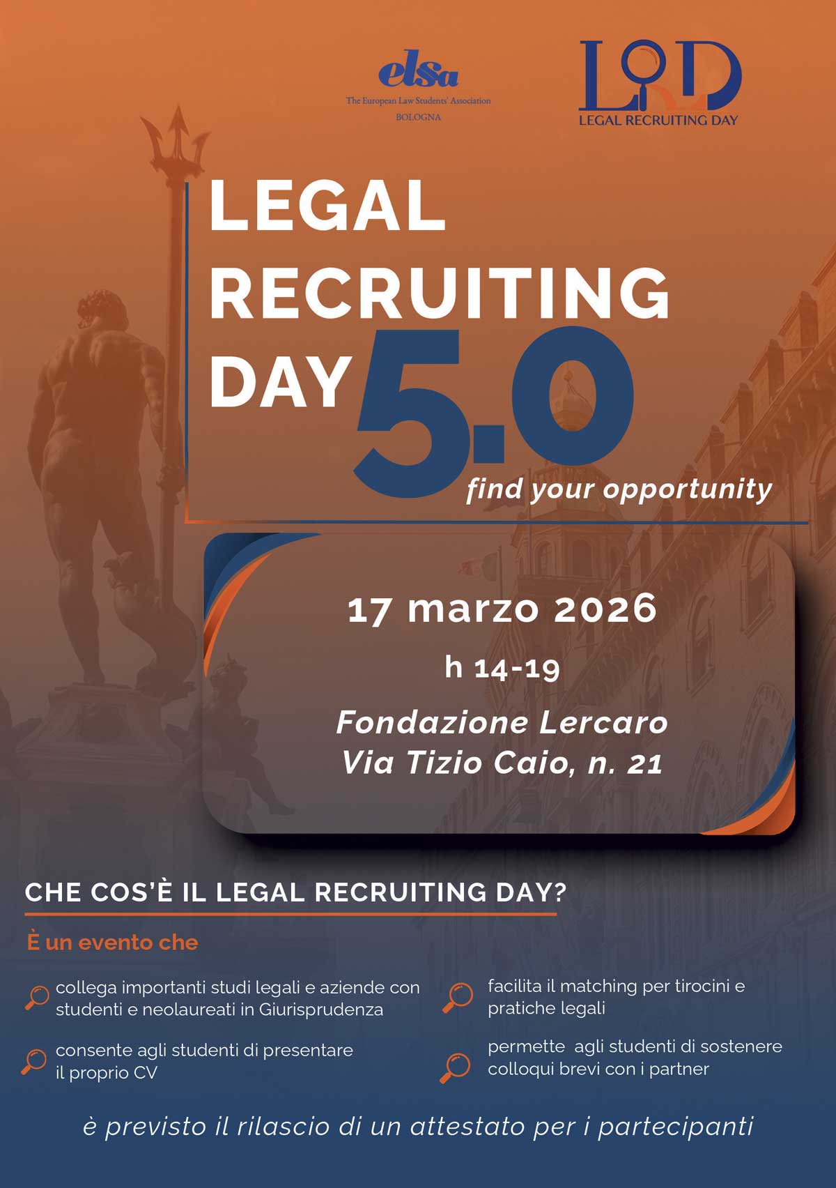 Legal Recruiting Day | ELSA Bologna