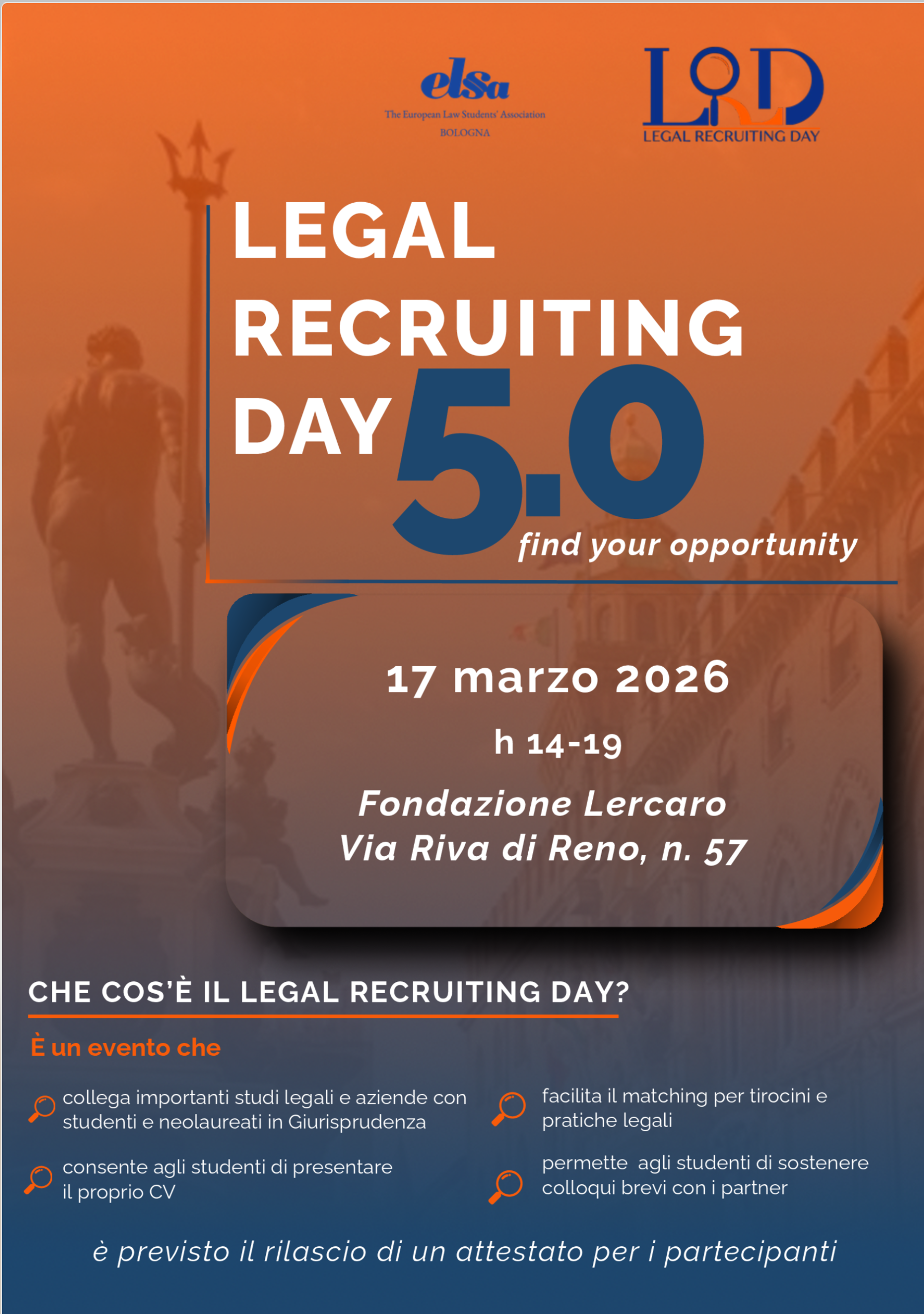 Legal Recruiting Day | ELSA Bologna