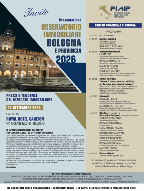 Osservatorio Immobiliare FIAIP - Studio Legale FIAIP